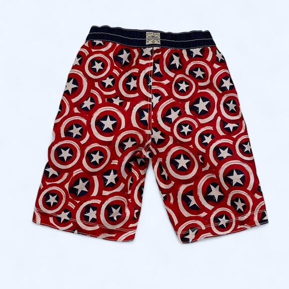 Marvel Captain America red and blue swim shorts - Picture 1 of 5